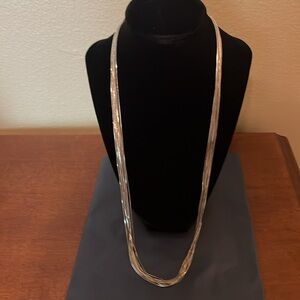 Elegant Ann Taylor Gold Plated Multi-Strand Necklace for Women